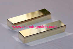 gold-plated tungsten alloy bar