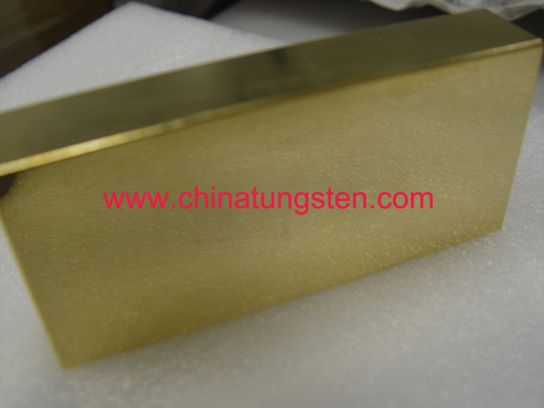 tungsten alloy golden bar