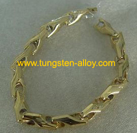 gold tungsten wrist chain