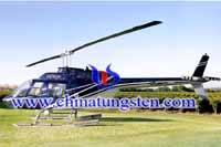 Tungsten alloy counterweight for aircrafts  helicopters
