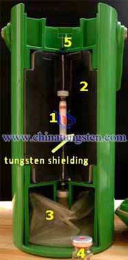 Technetium 99 tungsten radiation shielding 