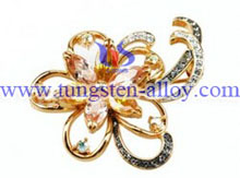 Gold plated tungsten alloy gold jewelry