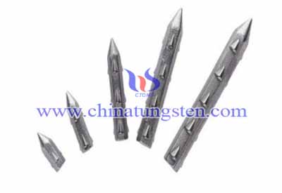 nail shape tungsten alloy