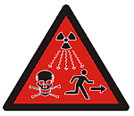Promieniowanie jonizujące Symbol ostrzegawczy