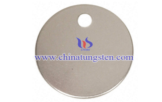 round tungsten blank tag image