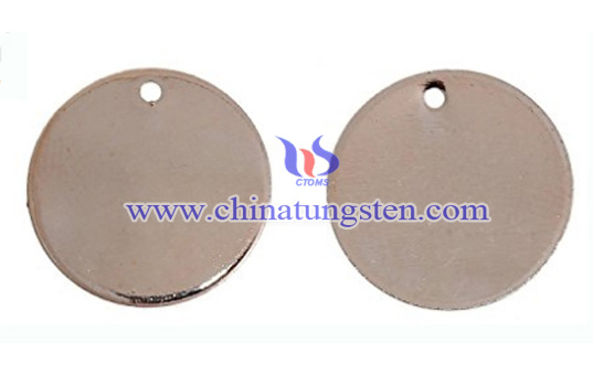 round tungsten blank tag image