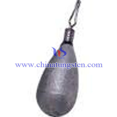 tungsten alloy teardrop fishing weight