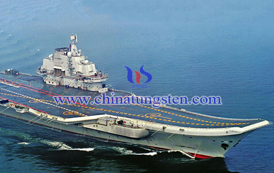 tungsten alloy counterweight for aircraft carrier image