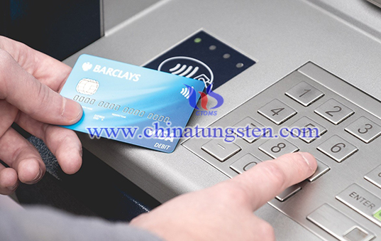 tungsten contactless debit card image