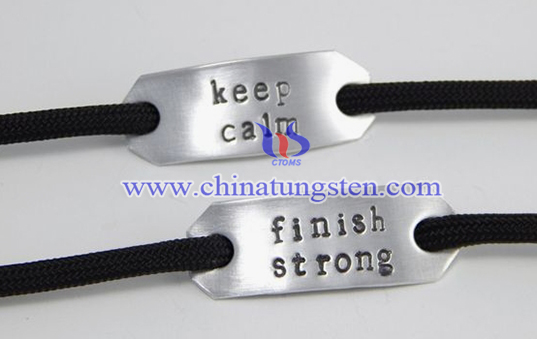 tungsten shoe ID tag image