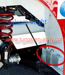 tungsten heavy alloy vehicle ballast 