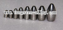 tungsten alaşım balıkçılık ağırlıkları mermi